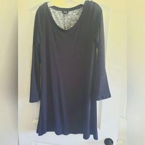 a.n.a. Blue flair sleeve dress